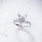White Star Ring 925 Sterling Silver Timeless Fine Jewellery Women Gift