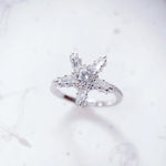 White Star Ring 925 Sterling Silver Timeless Fine Jewellery Women Gift