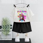 K-pop Girls Summer Casual Outfit Sleeveless Vest and Shorts 2-Piece Set