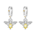 925 Sterling Silver Butterfly Fluttering Insect Drop Earrings Jewellery Gift