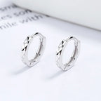 925 Sterling Silver Hoop Earrings Women High Quality Fashion Jewellery Gift