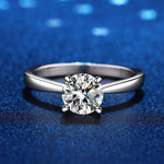JoyceJelly 2 Carat D Color VVS Moissanite Ring with GRA Certificate Original Sterling Silver 925 Jewelry For Women Wedding Bands