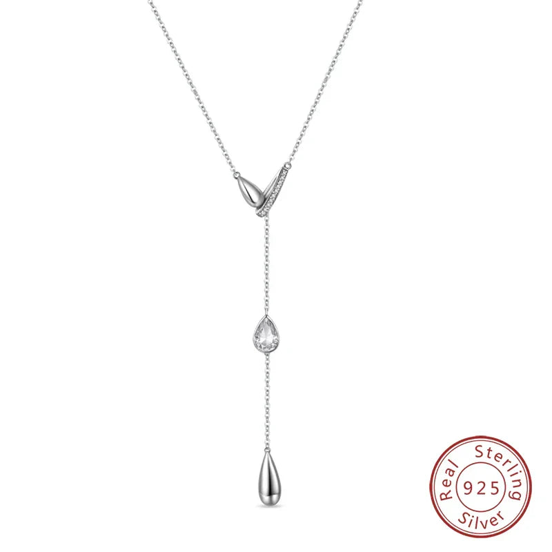925 Sterling Silver Luminous Firefly Heart Shaped Zircon Pendant Necklace For Women Fashion Anniversary Birthday Jewelry Gifts