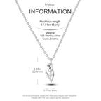 2025 New 925 Sterling Silver Necklace Zircon Heart Butterfly Simple Necklaces For Women Anniversary Birthday Jewelry Gift Female