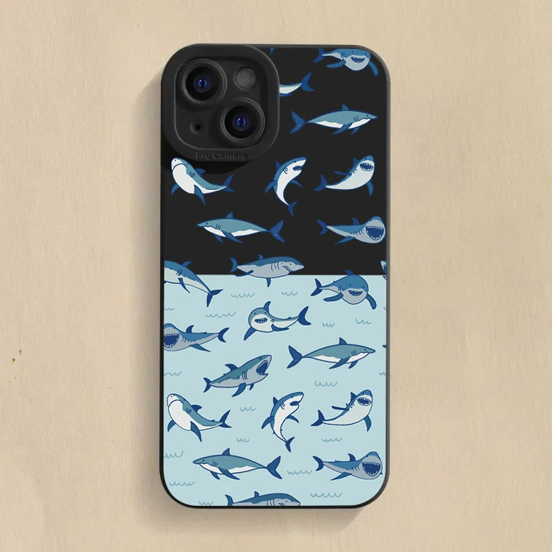 Whale Swimming Soft Case for Xiaomi Redmi Note 13 12 11 Pro 12S