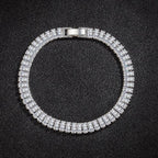 18cm Luxury Crystal Bracelet 925 Sterling Silver Women Engagement Jewellery
