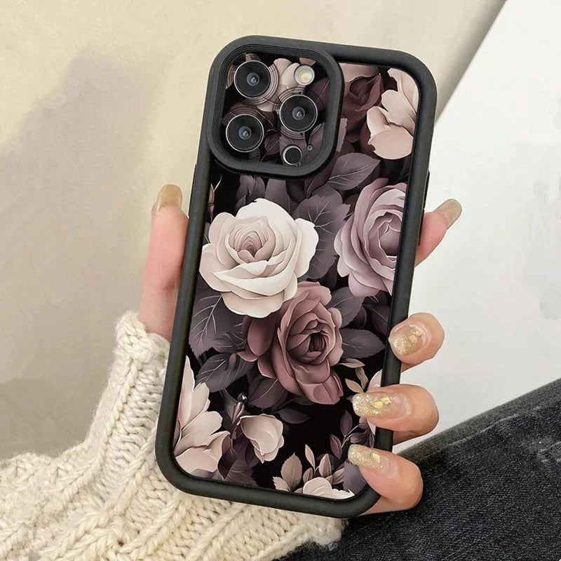 Floral Anti-Drop Case for Samsung A56 A55 A35 S25 S24 S23 S22 Ultra FE Plus