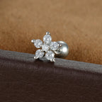 New Double Ear Studs Tassel Chain Hanging Earrings Flower Butterfly