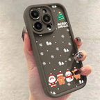 Christmas Santa Elk Case for iPhone 17 16 15 14 13 12 11 Pro Max XR 7 8 Plus