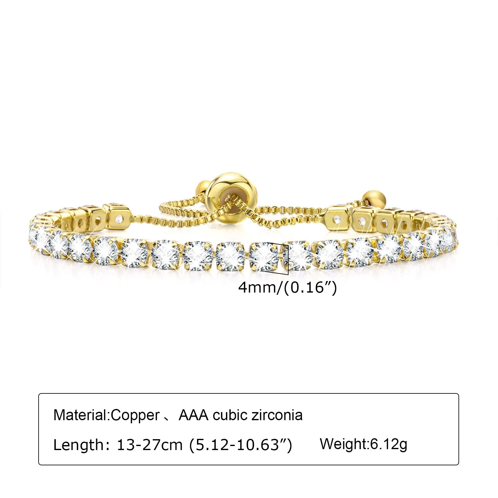 Statement Stainless Steel Chain Bracelet for Women, Vintage 18k Gold Plated Elegant Jewerlry