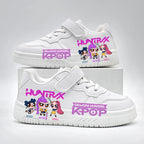 K-pop Girls Fashion Trainers 2026 Hunters Print White Sport Shoes