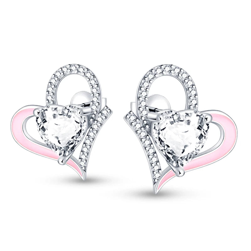 925 Sterling Silver Star Moon Heart Shape Versatile Hoop Earrings Fine Gift