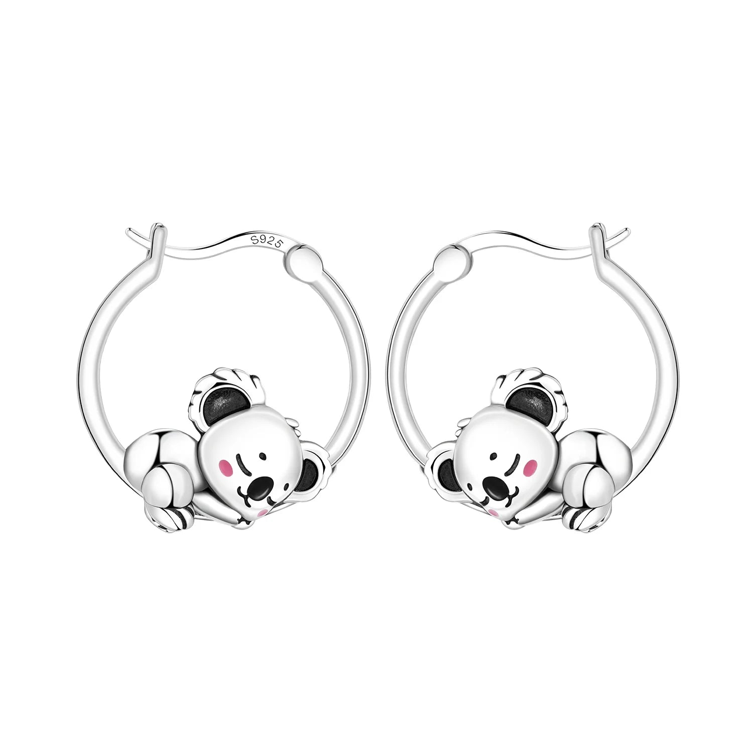 925 Sterling Silver Bees Butterflies Zircon Circle Hoop Earrings Jewellery Gift