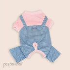 All-Season Soft Pet Shirt Puppy Kitten Breathable Cotton Striped Outfit