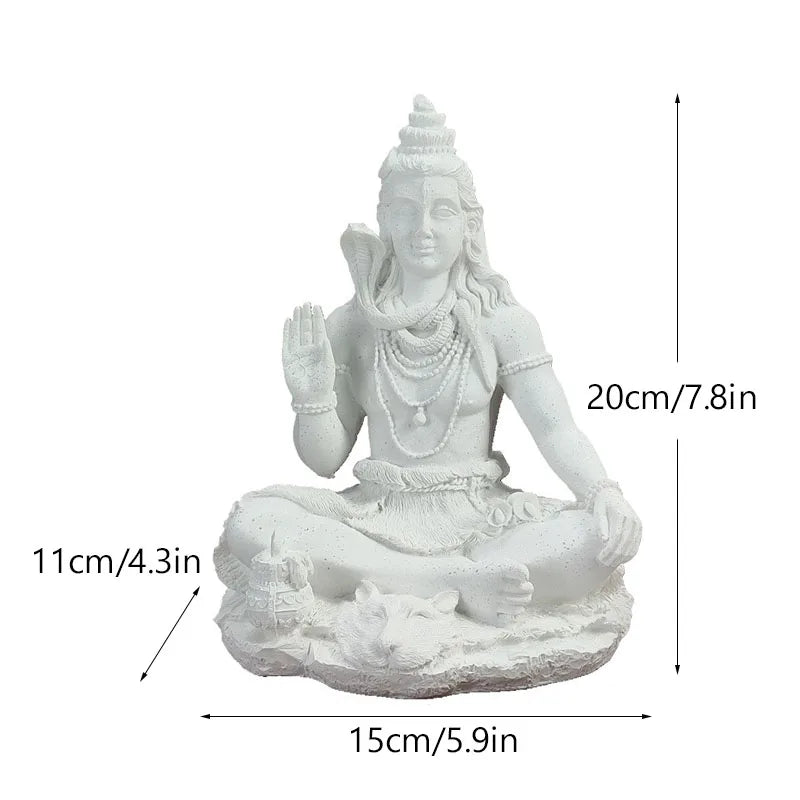 Resin Indian Ganesha Shiva God Statue Lord Hanuman Hindu Buddha Religious Fengshui Decor