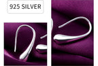 925 Sterling Silver Teardrop Stud Earrings Women High Quality Party Jewellery