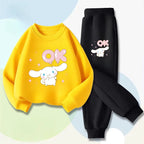 Sanrio Cinnamoroll Boys and Girls Casual Hoodies and Joggers 2-Piece Set