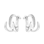 925 Sterling Silver Romantic Pink Love Heart Stud Earrings Birthday Gift