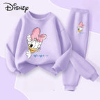 Disney Minnie and Daisy Girls Sweatshirt and Joggers 2-Piece Thin Tracksuit