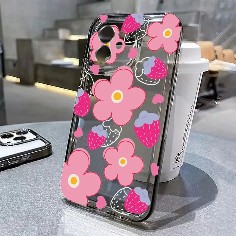 Sunflower Sky Pattern Case for iPhone 16 15 14 13 12 11 Pro Max XR 7 8 Plus