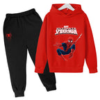 Kids Spiderman Pullover & Sweatpants Set Boys Girls Warm Fashion Outfit