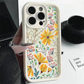 Summer Leaf Pattern Case for iPhone 16 15 14 13 12 11 Pro Max XR XS 7 8 SE