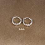 Fashion Zircon Link Chain Cross Hoop Earrings Stainless Steel