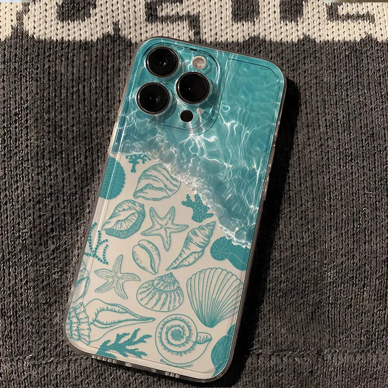 Ocean Butterfly Turtle Case for Samsung Galaxy A16 A55 A35 S25 S24 S23 Ultra