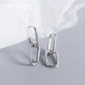 925 Sterling Silver 18K Gold Double Hoop Earrings Men Women Christmas Gift