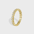 925 Sterling Silve Exquisite White Zircon Engagement Jewelry for Women's Fashion Finger Accessories Party Round Ring