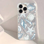 Shell Pattern Laser Case for Samsung A55 A54 A35 A16 S25 S24 S23 Ultra S22