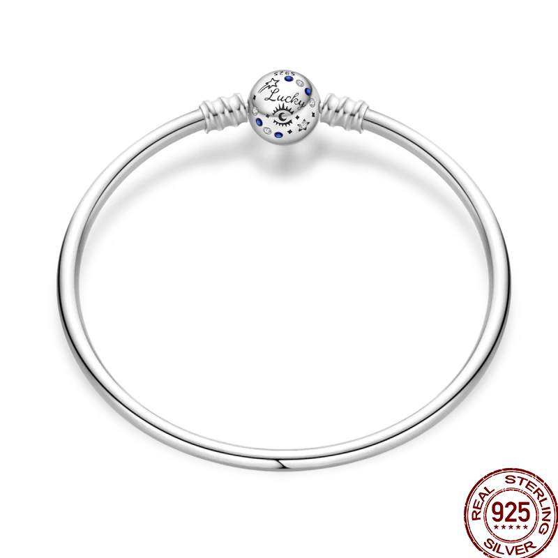 925 Silver 17-20CM Heart Pave Zirconia Original Bracelets Infinity Bracelet Fit DIY Charms Bead Birthday Jewelry Gifts Hot Sale