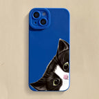 Cute Black Cat Silicone Case for iPhone 17 16 15 14 13 12 Pro Max