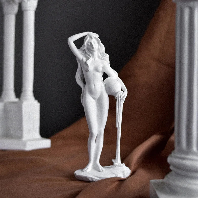 Greek Mythology Goddess Statue Bookshelf Wall Shelves Aphrodite Sculpture Home Decor