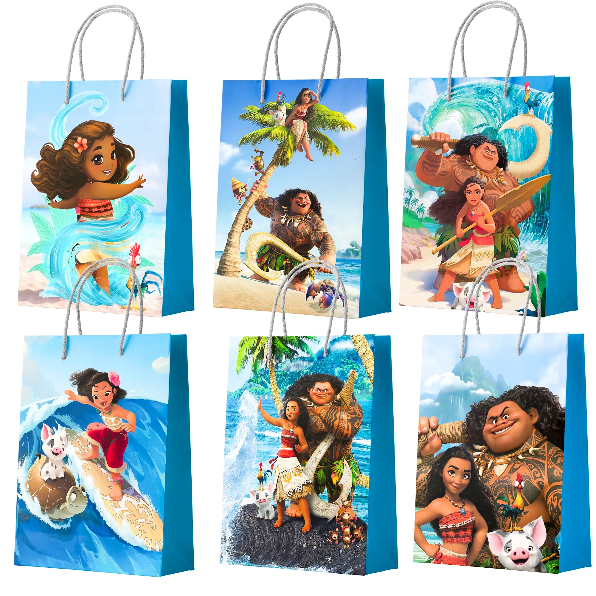 24pc Moana Party Favor Bags Disney Moana Birthday Gift Bags - Ship from UK