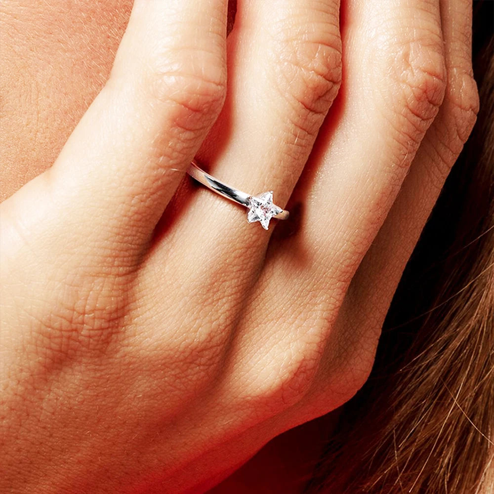 Magical Star Ring 925 Sterling Silver Summer Trendy Fine Jewellery Women