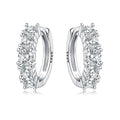 925 Sterling Silver U-shaped Simple Versatile Hoop Earrings Jewellery Gift