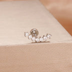 1PC Stainless Steel Star Moon Cartilage Piercing 18K Gold Plated