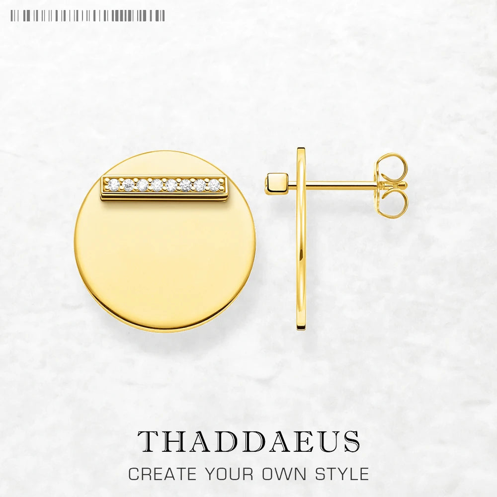 Round Ornament Necklace & Earring Set 925 Sterling Silver Together Forever