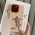Patterned Turtle Lychee Case for iPhone 17 16 15 14 13 12 Pro Max