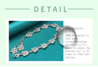 20cm Beautiful Flowers Bracelet 925 Sterling Silver Classic Wedding Jewellery