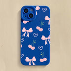 Cute Bow Cherry Case for Xiaomi Redmi Note 14 13 12 11 Pro Plus