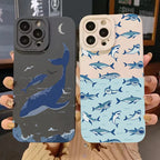 Whale Swimming Soft Case for Xiaomi Redmi Note 13 12 11 Pro 12S