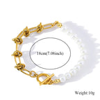 Gold Colour Stainless Steel Bangle 18K Plated Heart Wrist Chain