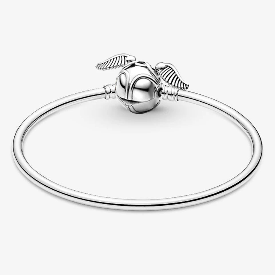 New 925 Silver Sparkling Heart to Heart Double Loop Leather Rope Weaving Bracelet Fashion DIY Charm Exquisite Jewelry Gift