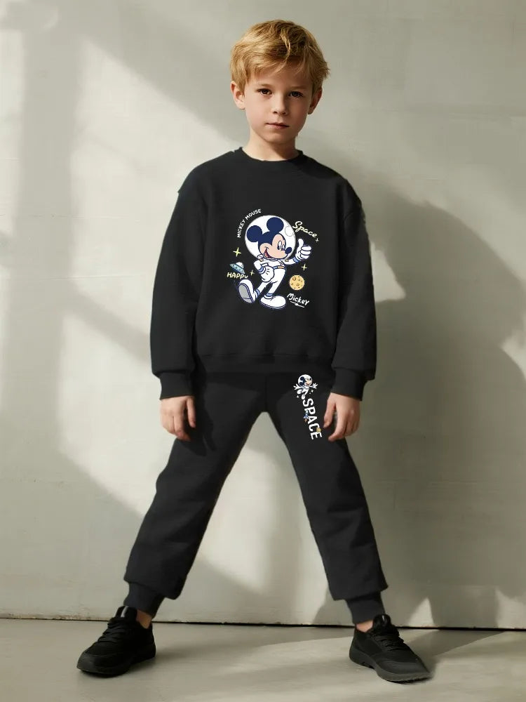 Disney Boys Casual Sweatshirt and Joggers 2-Piece Set 0-8 Years Kids Tracksuit