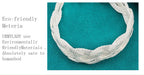 Braid Chain Bracelet 925 Sterling Silver Men Women Wedding Fashion Jewellery
