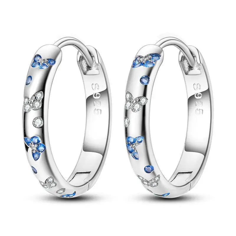 925 Sterling Silver Gradient Dragonfly Insect Drop Earrings Anniversary Gift