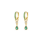 New Design Stainless Steel Water Drop Dangle Earrings Multicolor