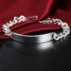 10mm Gold & Silver Chain Bracelet Men Women Noble Wedding Fashion Jewellery